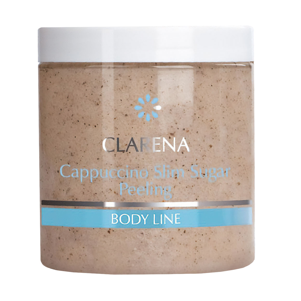 Скраб для тіла Clarena Body Line Cappuccino Slim Sugar Peeling, 250 мл