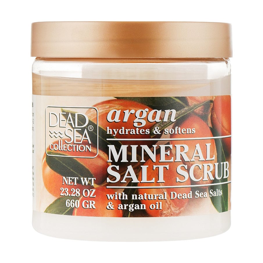 Скраб для тіла Dead Sea Collection Argan Mineral Salt Scrub з мінералами мертвого моря та аргановою олією, 660 г